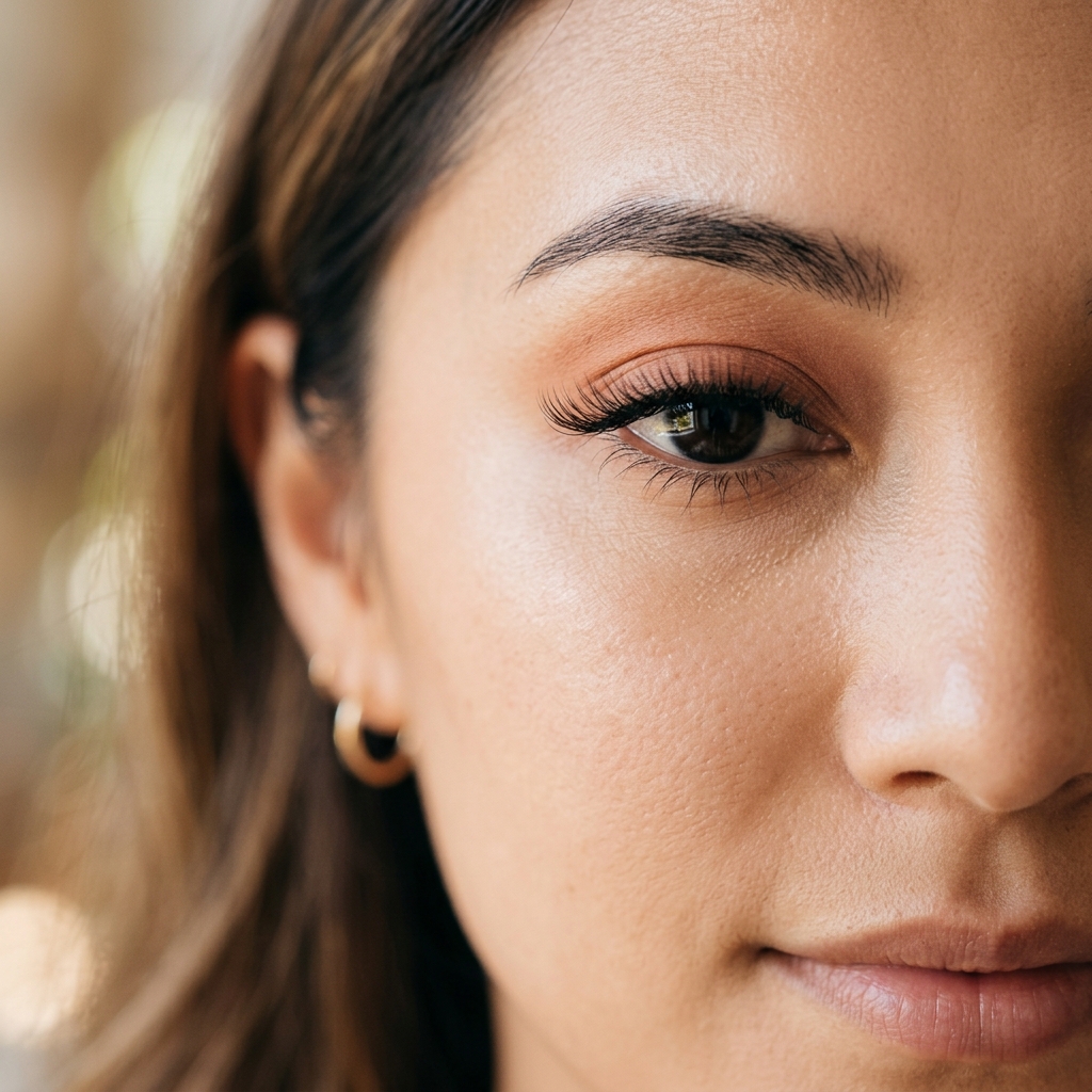 Classic lash set close-up